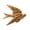 L, variant on Dserhfy 1/2Pcs Carving Swallow Wall Sculpture Decoration Golden Flying Bird Wall Art Home Bedroom Living Room Bathroom Wall Decorative Sign
