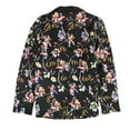 thumbnail image 2 of bar III Womens Lily Print One Button Blazer Jacket, Multicoloured, 10, 2 of 2