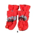 thumbnail image 3 of Greeniant 4 Uds. De zapatos para mascotas, botas impermeables para nieve y lluvia, para perros grandes, para todo tipo de clima, accesorios para el cuidado Type3 NO3 Greeniant PT003800-05B, 3 of 6