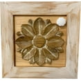 thumbnail image 3 of Distressed Flower Concealed Gun Cabinet Wall Decor (White), 3 of 7