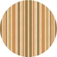 thumbnail image 1 of Ahgly Company Machine Washable Indoor Round Transitional Yellow Area Rugs, 5' Round, 1 of 7