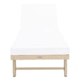 thumbnail image 2 of SAFAVIEH Joella Outdoor Patio Sunlounger, Beige/White, 2 of 14