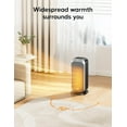 thumbnail image 3 of Quiet Space , 1500W Portable Heaters for Indoor Use with Remote, 70 °   Oscillation, Fast and Safety Electric PTC Ceramic for Desk Office Bedroom, 12H Timer, 3 of 7
