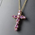 thumbnail image 2 of Pendentif en Croix Améthyste Collier, 2 of 4