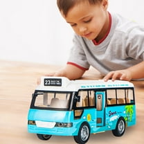 STOBOK Musical Bus Model for Kids Inertial Design School Bus Toys with Opening Doors 1Set