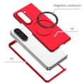thumbnail image 6 of ELEHOLD Magnetic Slim Case for Samsung Galaxy Z Fold 5 Compatible with MagSafe Hard PC Non-Slip Anti-Scratch Anti-Fingerprint Shockproof Case for Samsung Galaxy Z Fold 5,Red, 6 of 9
