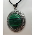thumbnail image 4 of Malachite Antique Silver Necklace, 4 of 4