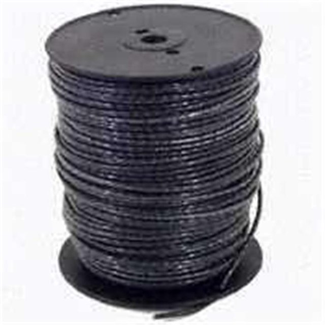 Black Stranded Thhn Single Wire - 8 Guage, 500 ft.