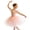 AB171 Pink, variant on Girls Floral Tulle Tutu Dresses Ruffled Sleeve Square Neck Dance Dress Tweens Cute Performance Ballet Dress Size 6-7 Years Pink