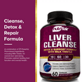 thumbnail image 3 of NutriFlair Liver Support Supplement with Milk Thistle Natural Detox Cleanse 60 Vegetable Capsules, 3 of 7