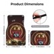 thumbnail image 5 of Balery Casino King And Playing Cards Juego de 4 Alfombrillas para Auto, Revestimientos de Caucho Resistente, Diseño Antideslizante, 5 of 7