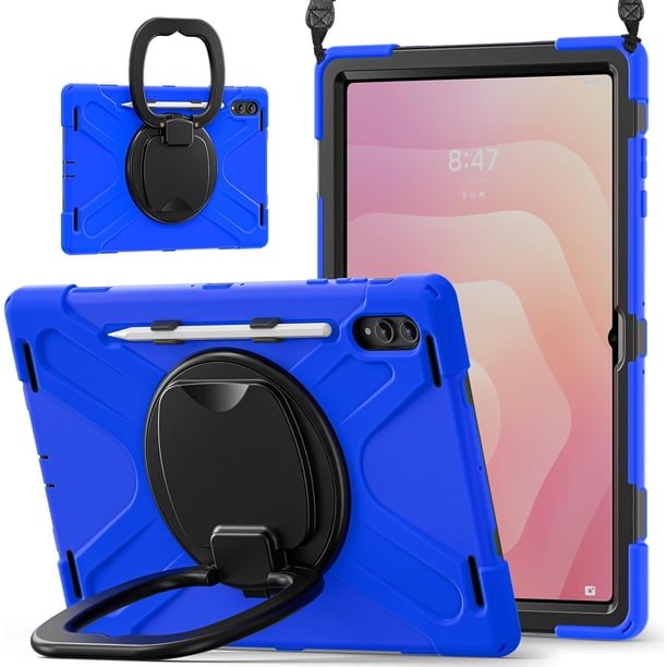 Funda para Samsung Galaxy Tab S11 Ultra (14,6 Pulgadas) Modelo 2025 (SM-X930/SM-X936B), Funda de Silicona Resistente con Asa, Soporte 360