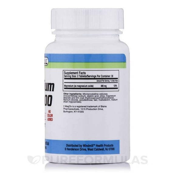 Generic Magnesium Oxide 400 Mg Tablets By Windmill- 60 Each