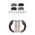 thumbnail image 1 of Transit Auto Front Rear Ceramic Brake Pads and Drum Shoes Kit for Car 2003-2006 Toyota Matrix Pontiac Vibe AWD KCN-100339, 1 of 11