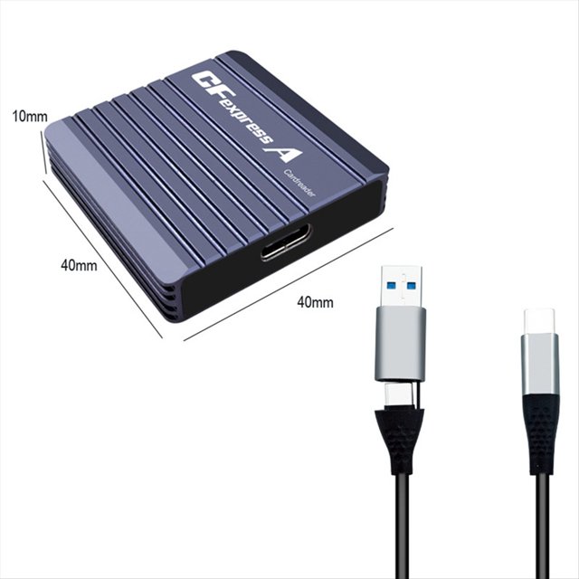 Lector de Tarjetas CFexpress Tipo A. Adaptador de Lector de Tarjetas Express Tipo A USB3.2 GEN2 10G. Lector CFexpress Portátil.