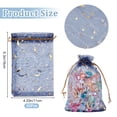 1 Set 50Pcs Gold Stamping Moon & Star Organza Drawstring Gift Storage ...