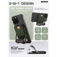 thumbnail image 4 of SUPCASE for MagSafe Wallet with Stand, Magnetic Wallet for Men Women, [Hold 6 Cards] [RFID Blocking] [Strong Magnetic Lock] Phone Stand Card Holder for Apple iPhone 16/15/14/13/12 Series, Green, 4 of 10
