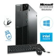 thumbnail image 2 of lenovo ThinkCentre M82P Small Form Factor Computer PC, Intel Quad Core i5-3470, @3.2GHz, 8GB DDR3 RAM, 128 SSD, WIFI, HDMI Adaptor, Keyboard and Mouse, Win10 Professional(64bit)-Refurbished, 2 of 3