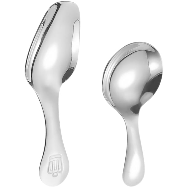 KAKOWELY 2 cucharas de postre multiusos para pudín, cuchara de acero inoxidable para el hogar