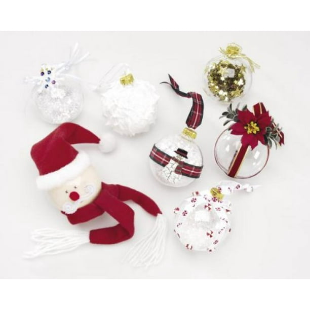 Darice 261042 6Piece Heavy Duty Glass Balls Clear Glass, 70mm