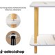 thumbnail image 5 of Mesa Centro Minimalista Madera Lateral Doble Repisa 40cm Café, 5 of 8