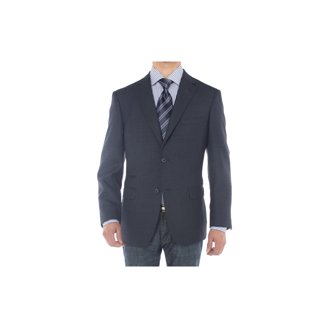 Luciano Natazzi Mens Side Vent Two Piece Charcoal Stripe Modern Fit Suit, Men's, Size: 42 Long US / 52L EU / W 36, Gray Luciano Natazzi Mens Side Vent Two Piece Charcoal Stripe Modern Fit Suit, Men's, Size: 42 Long US / 52L EU / W 36, Gray