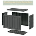 thumbnail image 2 of Bifanuo 45 Gallon Deck Box Lockable Resin Outdoor Storage Box Waterproof Outdoor Container for Patio Furniture Cushions, Pillow,Black, 2 of 9