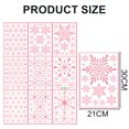 thumbnail image 2 of Dinheiro 2 juegos de pegatinas estáticas multicolores para ventana de cristal con copos de nieve, pegatinas estáticas para decoración de ventanas navideñas, 2 of 5