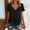 *Black, variant on ClodeEU Women's Crochet Trim V Neck Short Sleeve Top ,Breathable Casual Blouse Yellow,Womens Plus XXL