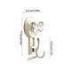 thumbnail image 3 of Vacuum Suction Cup Hook | Strong Plastic Wall Mount | No Trace & Tool-Free Installation | 11x6.2x5.5cm | Beige & Clear | Towel, Cloth, Hat Organizer | 1 Pack, 3 of 6