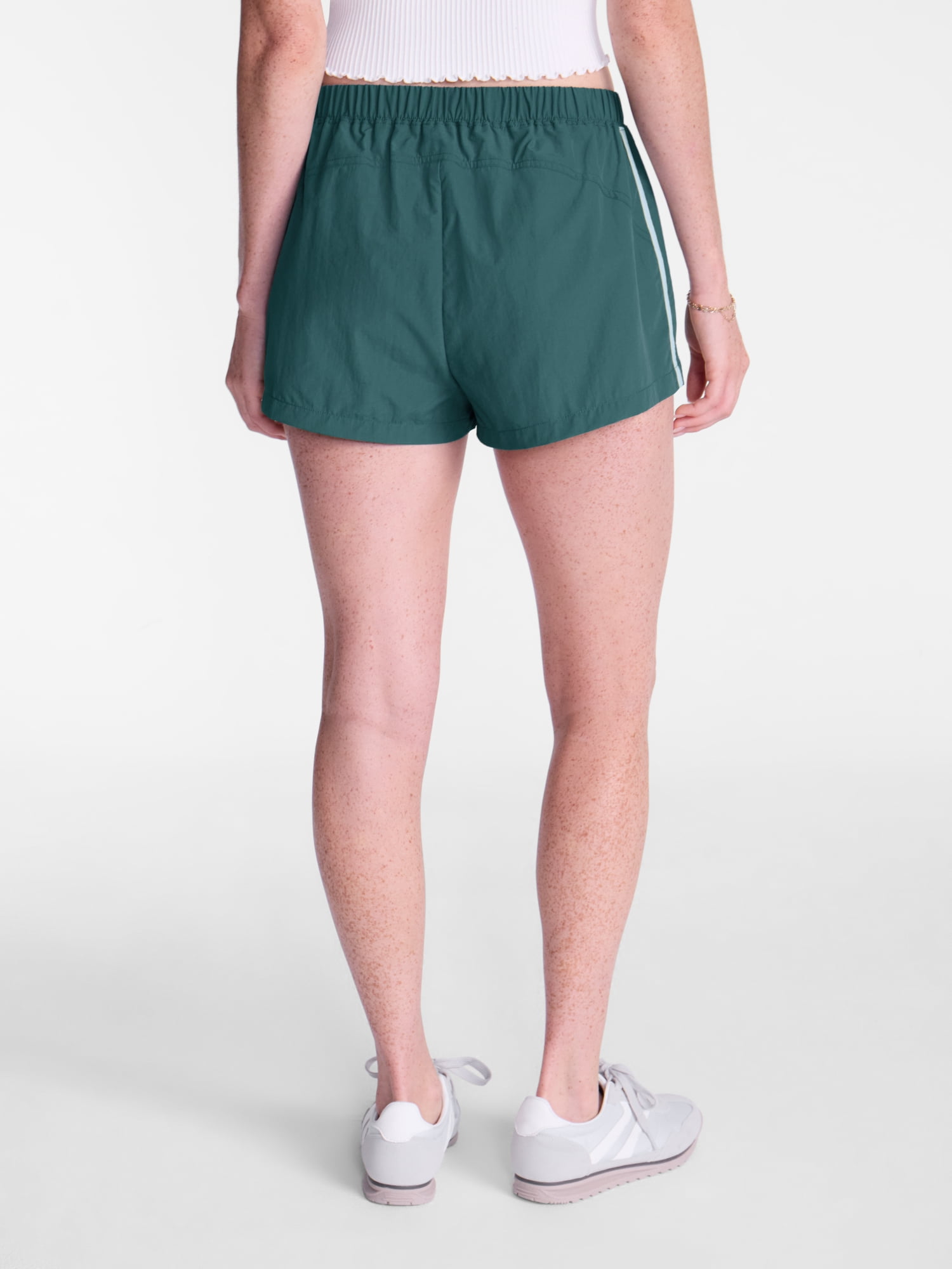 No Boundaries Nylon Track Shorts, 2'' Inseam, Women's XXS-XXL