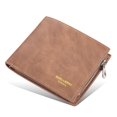 thumbnail image 1 of Cartera corta para hombre, con múltiples posiciones para tarjetas, de cuero, plegable, para monedas, horizontal, moderna, para tarjetas, 1 of 5
