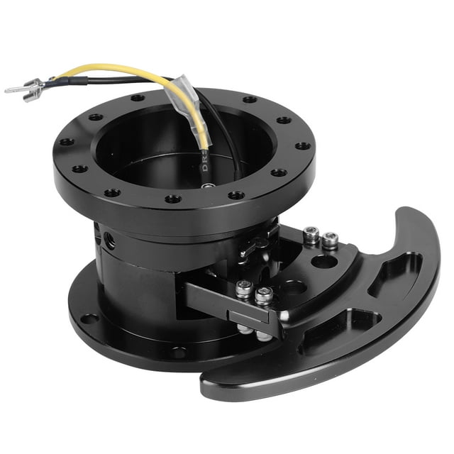 Kit de cubo de liberación rápida para volante de carreras inclinable, adaptador extraíble, color negro