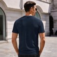 thumbnail image 5 of Yifymode Men's Crewneck Short Sleeve T Shirts, Regular Fit Mesh Ice Silk Casual Tops, Quick Dry Breathable Basic Tees for Daily Sports Workout, 5 of 9