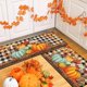 thumbnail image 5 of Seyotauo 2 Pieces Pumpkin Kitchen Mat Autumn Kitchen Rugs Thanksgiving Decorative Door Mats, Home Seasonal Fall Holiday Party Autumn Maple Leaves Harvest Thankful Grateful Blessed Floor Mat, 5 of 6