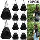 thumbnail image 5 of Mochila Al Aire Libre Utilidad Con Cordón Almacenamiento Ropa Impermeable Al Aire Libre Con Cordón (negro 1PCS), 5 of 8