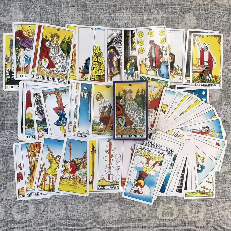 78 Card Classic Tarot Card Set Playing Cards Party Board Game Fate Card Fortune Telling Game Ideal For Beginners