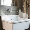 thumbnail image 2 of Bathtub Splash Cover Set Tub Corner Guard Cover Acrylic Drip Baffle for Basin Wash, 2 of 10