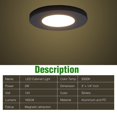 thumbnail image 2 of Homdec 3 Inch 12V LED RV Puck Light, LED Ceiling Light Under Cabinet Light, 2W 3500K Warm White LED Closet Lights, Sliver Interior Lighting Fixture for RV Camper Marine Boat Motorhome Cabinet (6 Pack), 2 of 8
