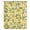 Yellow, variant on Yellow Lemon Sheer Curtains 84 Inches Long, Spring Botanical Floral Leaves Aqua Stripes Light Filering Curtains, Breathable Simi Curtain Privacy Drapes for Living Room Bedroom Window Treatment