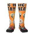 thumbnail image 1 of Honeii Chaussettes Longues Imprimé Flamants Roses Halloween, Chaussettes Design Original Cadeau pour Hommes et Femmes, Chaussettes Crew, Chaussettes Mollet, 1 of 6