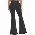 thumbnail image 2 of Gibobby Jeans dama Pantalones sueltos de mezclilla de pierna ancha de cintura alta informales acampanados para mujer(Negro,XL), 2 of 5