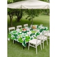 thumbnail image 3 of Outdoor Tablecloth with Umbrella Hole and Zipper, St. Patrick's Day Rectangle Table Cloth 60x120 Inch Waterproof Tablecloth, Spring Green Lucky Irish Clovers Picnic Table Cover for Patio Camping, 3 of 7