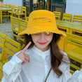thumbnail image 5 of Lroveb Bucket Hats for Women Fashion Lady Casual Cap Sun Denim Hat Elegant Beach Fisherman Hat, 5 of 5