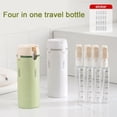 thumbnail image 5 of 4 in 1 Travel Dispenser Bottle, DEUUZHENQI 4 in 1 Travel Bottle, 4 in One Dispenser, Refillable Leak Proof Portable Containers for Shampoo Lotion Conditioner Cream, 5 of 9