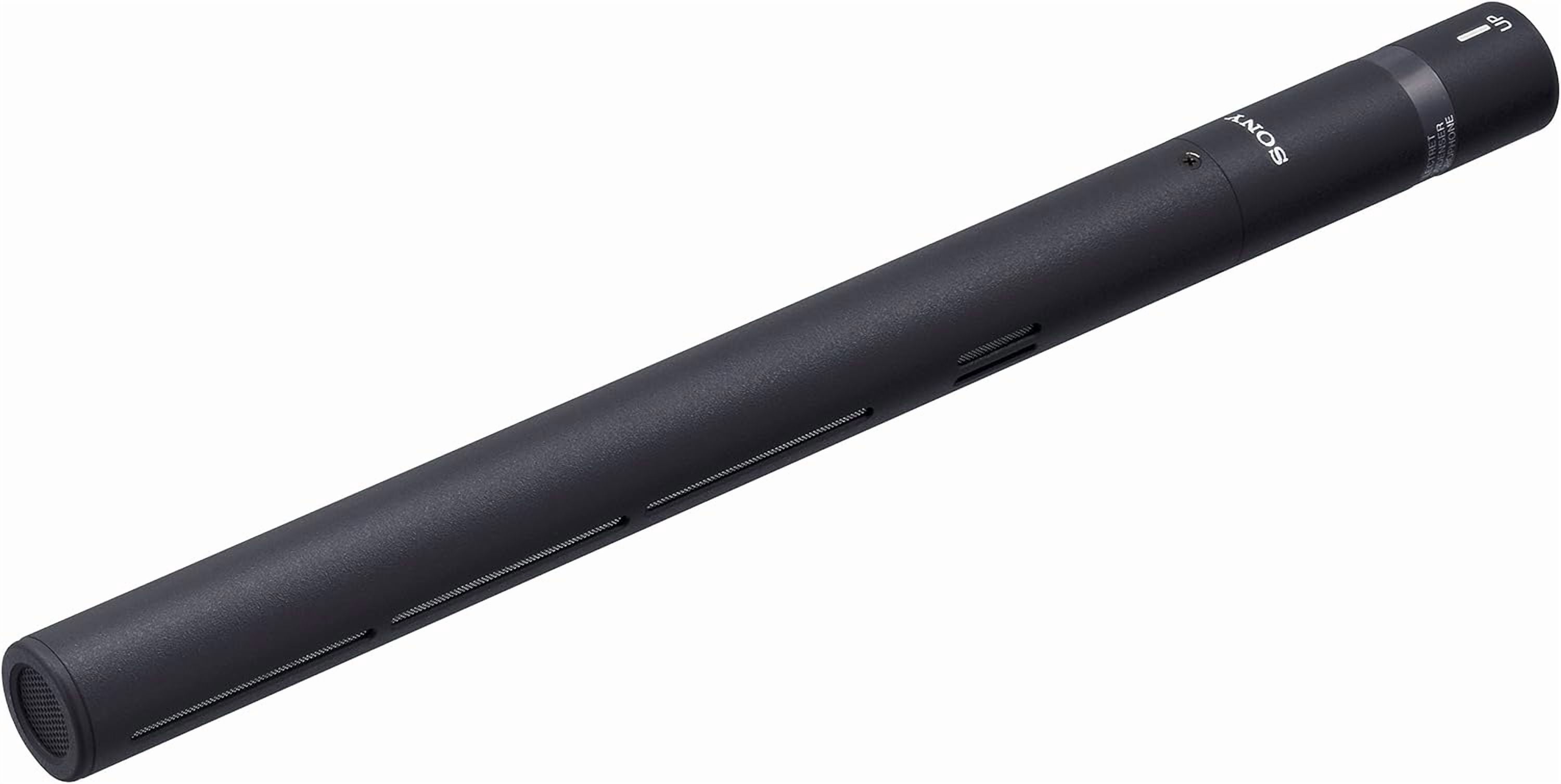 Sony ECM-678/9X Microphone – Professional Electret Condenser XLR Mic with Low-Noise Design– Ideal for Film, Broadcast, & Field Recording + Cable Ties + Microfiber Cloth + Mic Cleaner