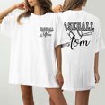 thumbnail image 5 of Camiseta de Cuello Redondo Impresa Delantera Y Trasera de Béisbol de las Mujeres de Verano, Camisetas Cortas Casuales Ligeras para las Mujeres, 5 of 5