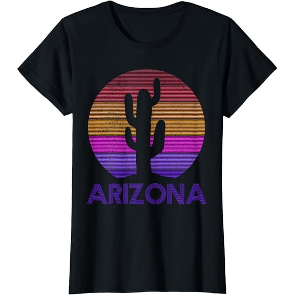 Arizona - Vintage Retro Cactus Souvenir Gift T-Shirt