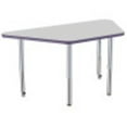 thumbnail image 6 of ECR4Kids 30in x 60in Trapezoid Contour Thermo-Fused Adjustable Activity Table Grey/Eggplant/Silver - Super Leg, 6 of 8