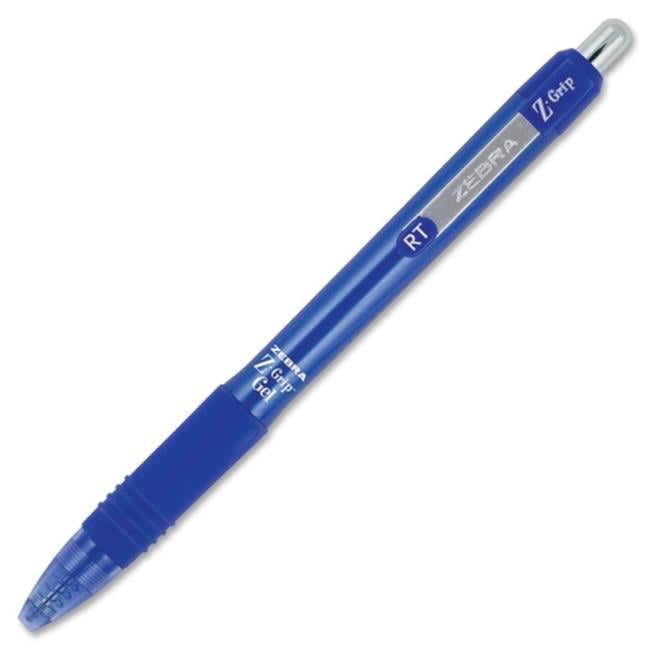 Zebra Pen Corp. 42420 ZGrip Retractable Gel Pen, Blue Ink, Medium